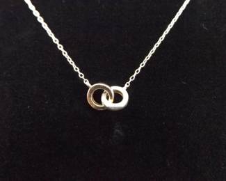 .925 Sterling Silver Rings Necklace