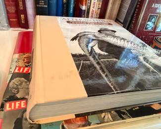 Vintage LIFE magazines and collectible publications stack