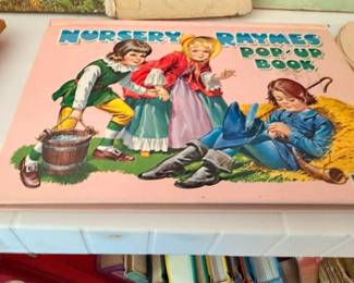 Vintage Nursery Rhymes Pop-Up Book, collectible children's pop-up book