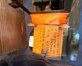 Vintage Amos n Andy Fresh Air Taxicab Co tin toy car, antique collectible