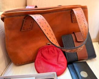 Leather handbags and accessories, crossbody bag, coin purse, clutch