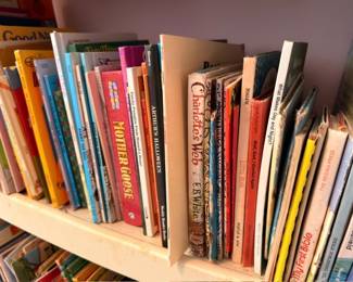 Classic children's books, Charlotte's Web, Mother Goose, vintage kids book collection