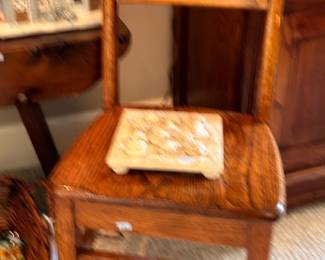 Vintage child's wooden chair, small school chair, antique children's furniture