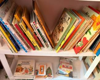 Vintage children's books, Frosty the Snowman, classic Golden Books, kids book lot