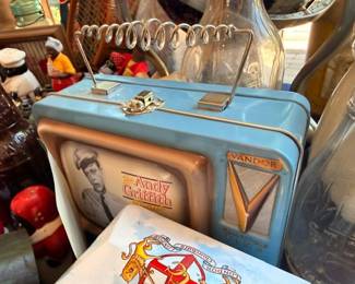 Vintage Vandor Andy Griffith collectible lunch boxes, TV memorabilia