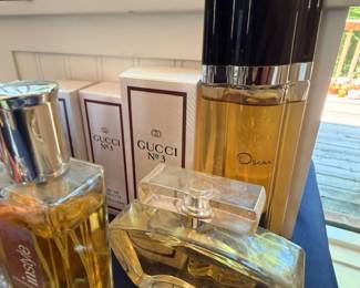Gucci No. 3 and designer perfume bottles collection