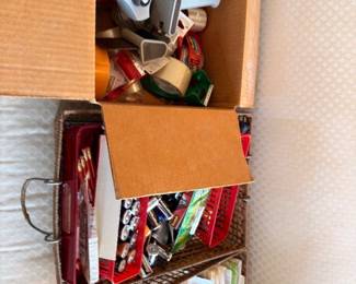 Boxes of miscellaneous tools hardware household items, garage box lots, mixed estate finds