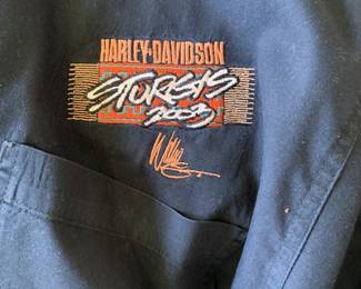 Harley-Davidson Sturgis 2003 black t-shirt, HD motorcycle rally tee, vintage biker apparel