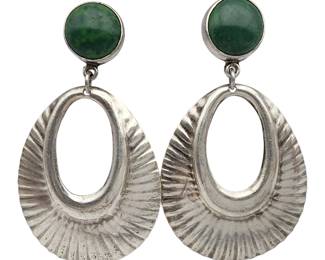 Taxco Mexico Sterling Large Dangle Earrings