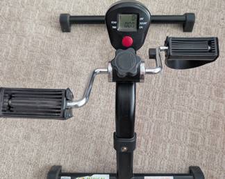 Mini Exercise Bike Foot Pedal Exerciser Foldable with Electronic Lcd Display