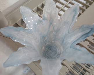 Vintage Murano glass candle holder