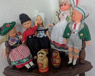 Vintage German folk dolls