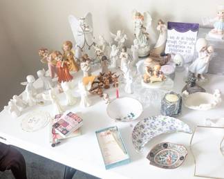 Many porcelain angels