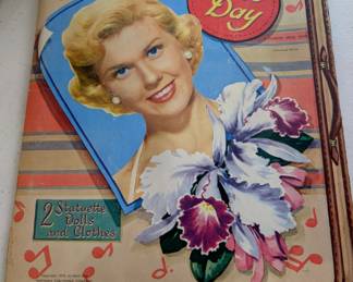 Vintage Doris Day paper doll book