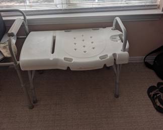 Shower chair and transfer bench