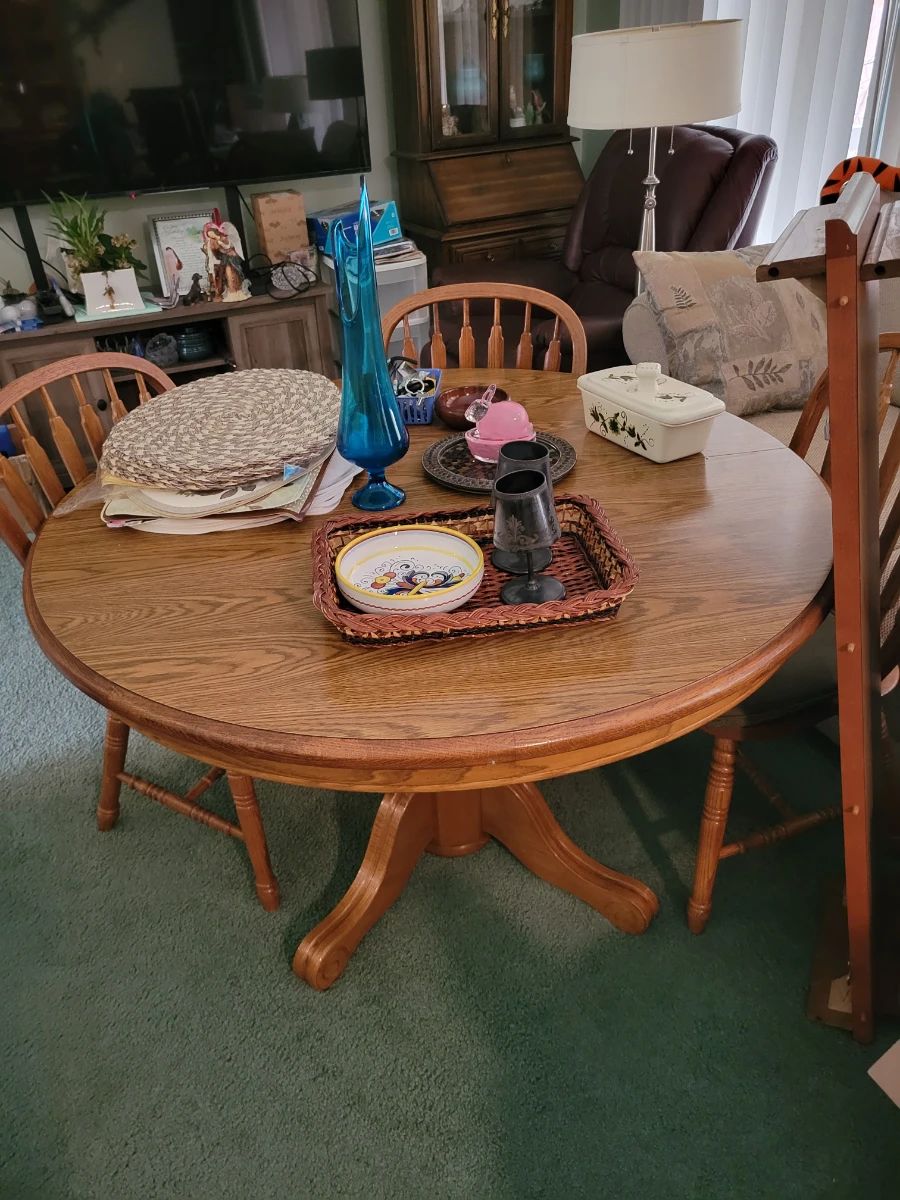 Oak Table and Chairs 