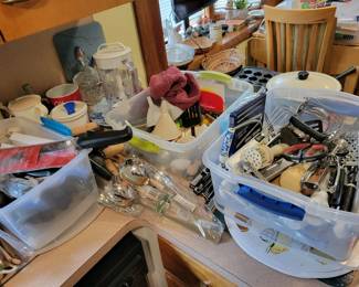 Lots of new utensils 