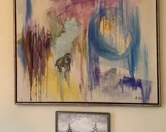 Large original by Alexander Kirk titled "The End of the Ice Age"