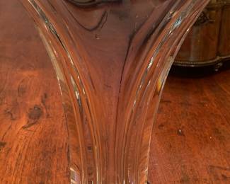 Very large perfect Baccarat vase “ginkgo”