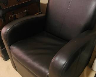 child's leather chair