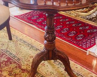 MCM Imoerial furniture co of Grand Rapides-a mahogany chippendale table with claw feet
