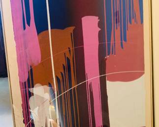 Very large original modern art signed Charles