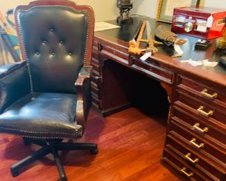 executive desk and chair