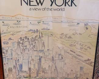 framed New York poster cover