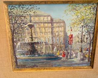 1940's original French Impressionist Gena Pechaubas