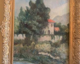 early 20th c unsigned Impressionistic painting