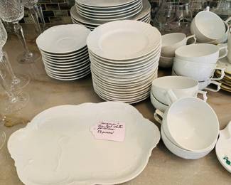 58 piece set of Rosenthal white porcelain "Sans Souci"