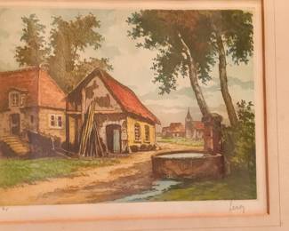 Hand signed lithograph Leroy with edition number 64