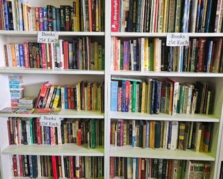Books 25 cents each 