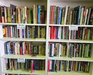 Books 25 cents each