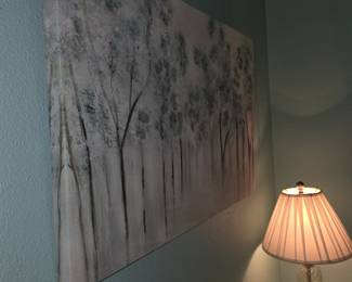 This wall art is the Neutral Spring canvas print by Tava Studios.