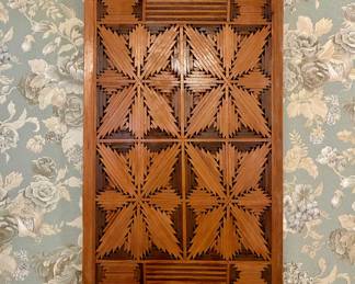 Wood Tramp art wall hanging