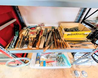 Antique files and tool parts