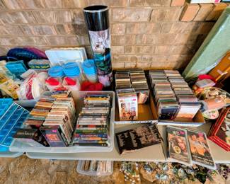 CDs, Unopened DVD and VHS
