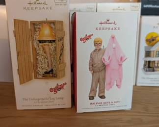 large collection of "A Christmas Story" Hallmark Keepsakes ornaments
