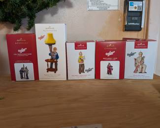 large collection of "A Christmas Story" Hallmark Keepsakes ornaments