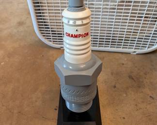 Vintage CHAMPION Advertising Spark Plug AM Transistor Radio, tested and in excellent condition