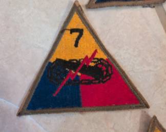 WWII U. S. Army uniform patch 7th Armored Division
