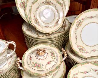 Noritake China Set. Greenbriar pattern, 12 PC setting, 94 PCs total