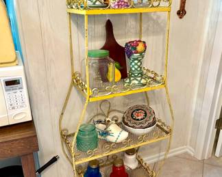 Wrought Iron bakers rack or plant stand