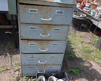 Vintage Metal Drawers 