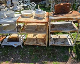 Kitchen Carts & Corningware 