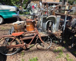 Industrial Cart & Vintage Items 