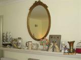 Beautiful mirror. Would be glamorous used in a girl's room and classic in a living room or family room!