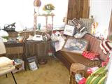 All sorts of fun things to find in the sunroom. Pottery, furniture, lighting & more.