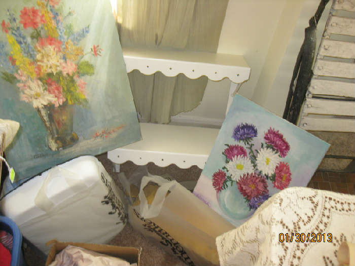 Art, shelving and some mystery items!